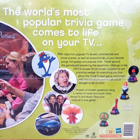 Trivial Pursuit DVD Pop Culture 2 Game TV Music Mo - NEW - Picture 5 of 6